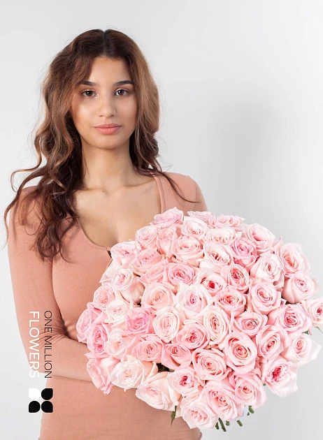 Букет из 51 "Пинк Охара"